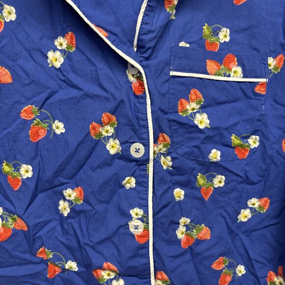 Womens Size M Ella Simone Strawberry Print PJ Set EUC - Picture 3 of 7